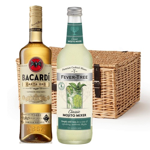 Bacardi Carta Oro Superior Gold Rum Mojito Cocktail Hamper